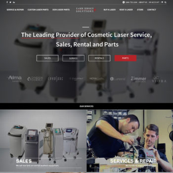 Laser Service Solutions Homepage Redesign